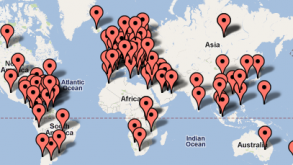 You can drag the map and click the dots to reveal the countries where Abraham LIVE has been viewed. You...